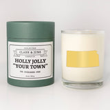 Clark & June Candle Co. - Holly Jolly Custom 11oz Soy Holiday Candle All States
