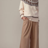 Urban Daizy - Nordic Zip-Up Wool Blend Cardigan