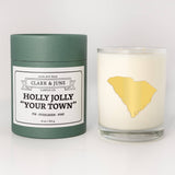 Clark & June Candle Co. - Holly Jolly Custom 11oz Soy Holiday Candle All States