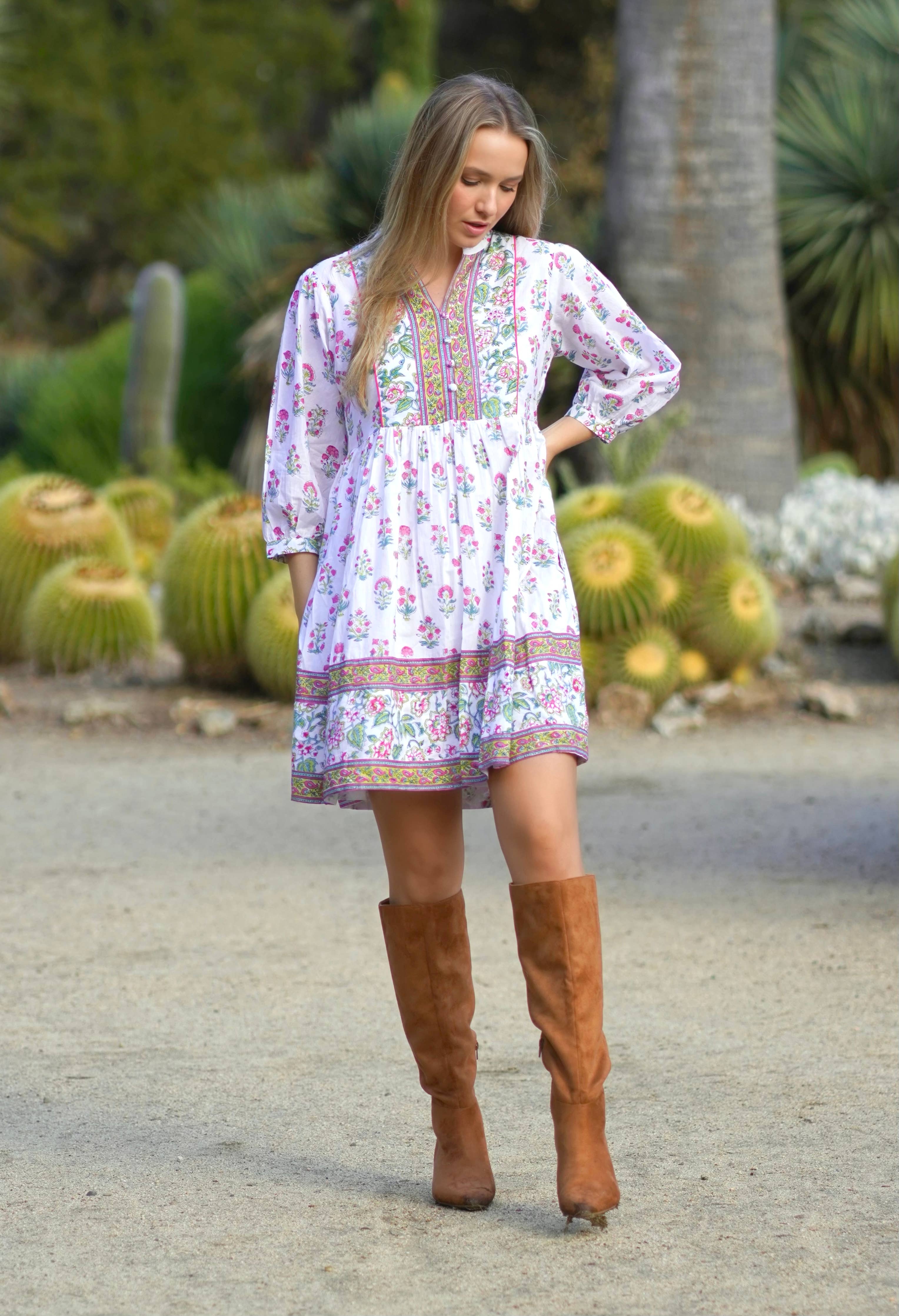 Dolma - Zadie Block Printed Mini Dress