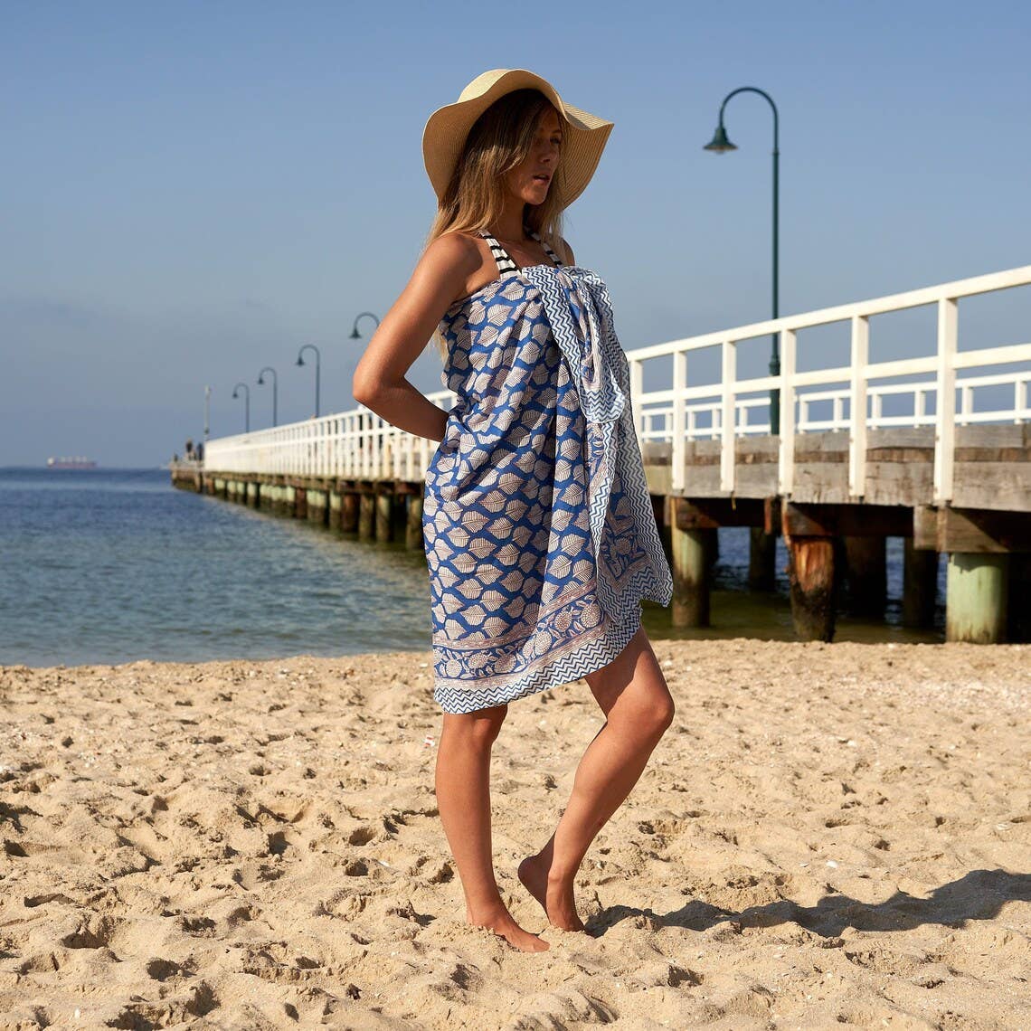 Boho-Eclectica - 'Ocean Hues' - 100% Cotton Sarong