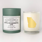 Clark & June Candle Co. - It's a Wonderful Life 11oz Soy Holiday Candle All States