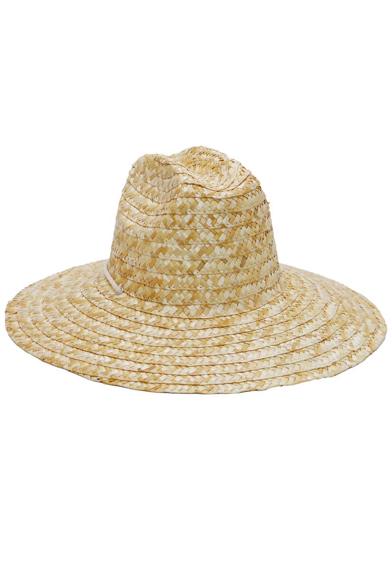 Cattleman Crown Dome Wheat Straw Lifeguard Hat