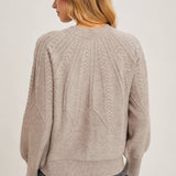 Bluivy - CREW NECK CABLE KNIT SWEATER