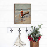 Stroll On The Beach Santa sign