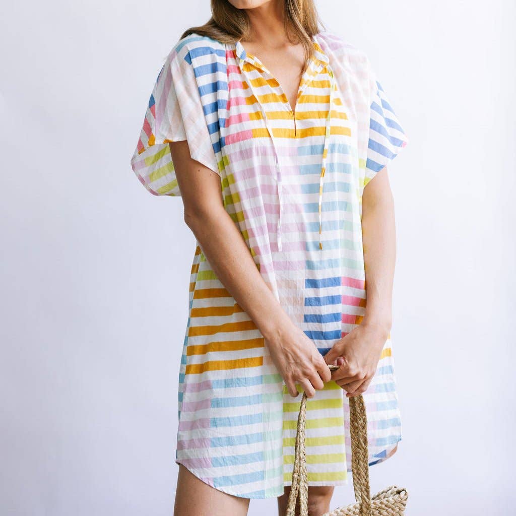 Sunshine Tienda - Colorful Stripe Cove Dress