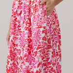 Sugarlips - Reidy Floral Mawar Ruffle Midi Dress