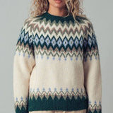 Urban Daizy - Fair Isle Wool Blend Sweater Top