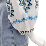 Ingrid White Embroidered Top
