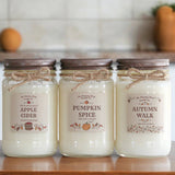 THE DANCING WICK CANDLES - Apple Cider - Fall Candle -