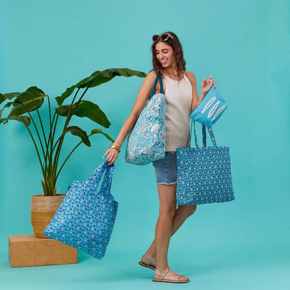 rockflowerpaper - TURTLES Little Shopper Tote Bag
