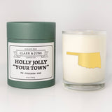 Clark & June Candle Co. - Holly Jolly Custom 11oz Soy Holiday Candle All States