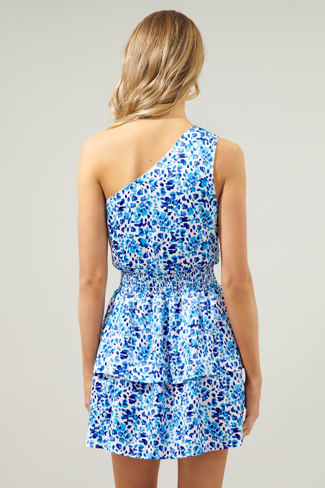 Sugarlips - Dew Drop Satin Show Off One Shoulder Mini Dress