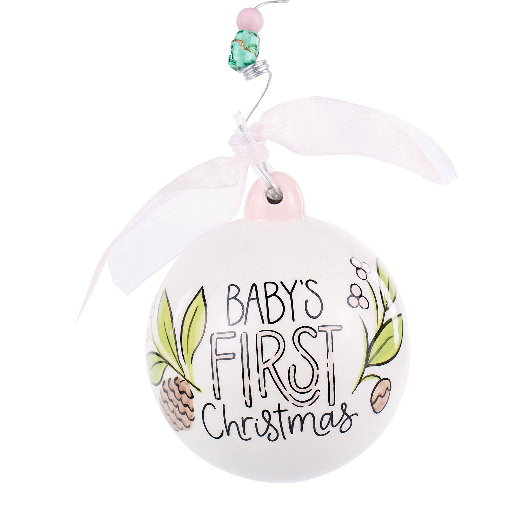 Glory Haus - Baby Girl Deer 1st Christmas Ornament