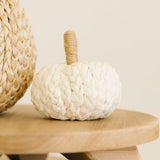 Adams & Co. - 60233 - 4x4x4 puffy woven pumpkin,  HALLOWEEN FALL Decor