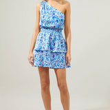 Sugarlips - Dew Drop Satin Show Off One Shoulder Mini Dress