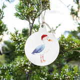 Rustic Marlin - Santa Seagull Bulb Ornament