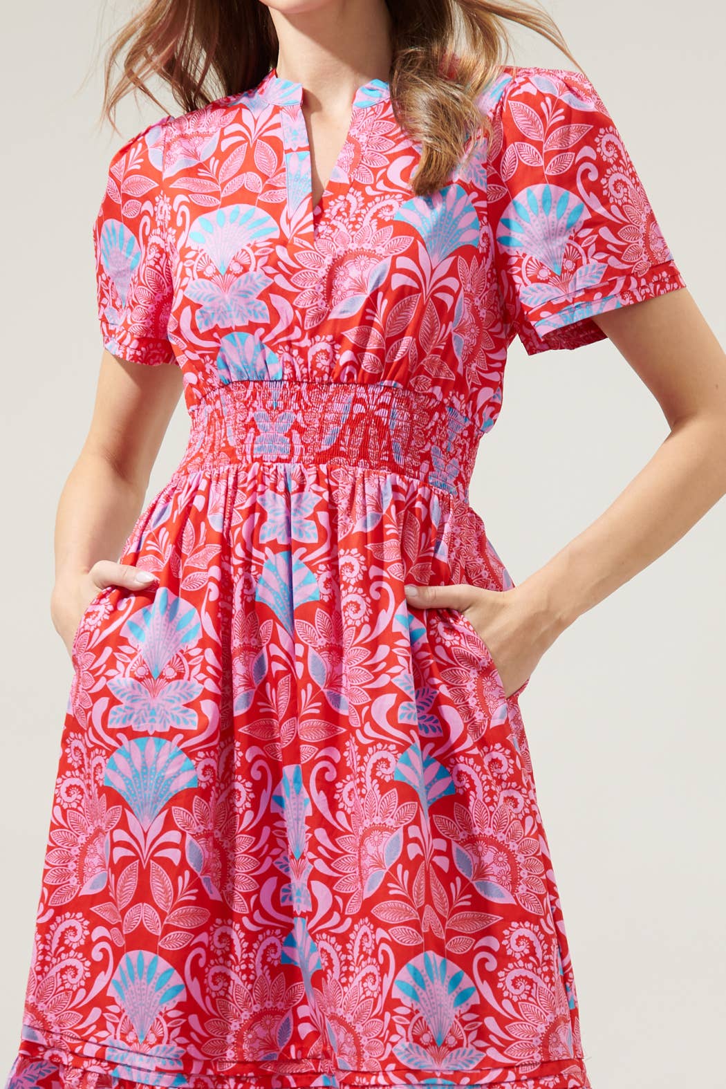 Sugarlips - Radiant Floral Belraj Poplin Maxi Dress