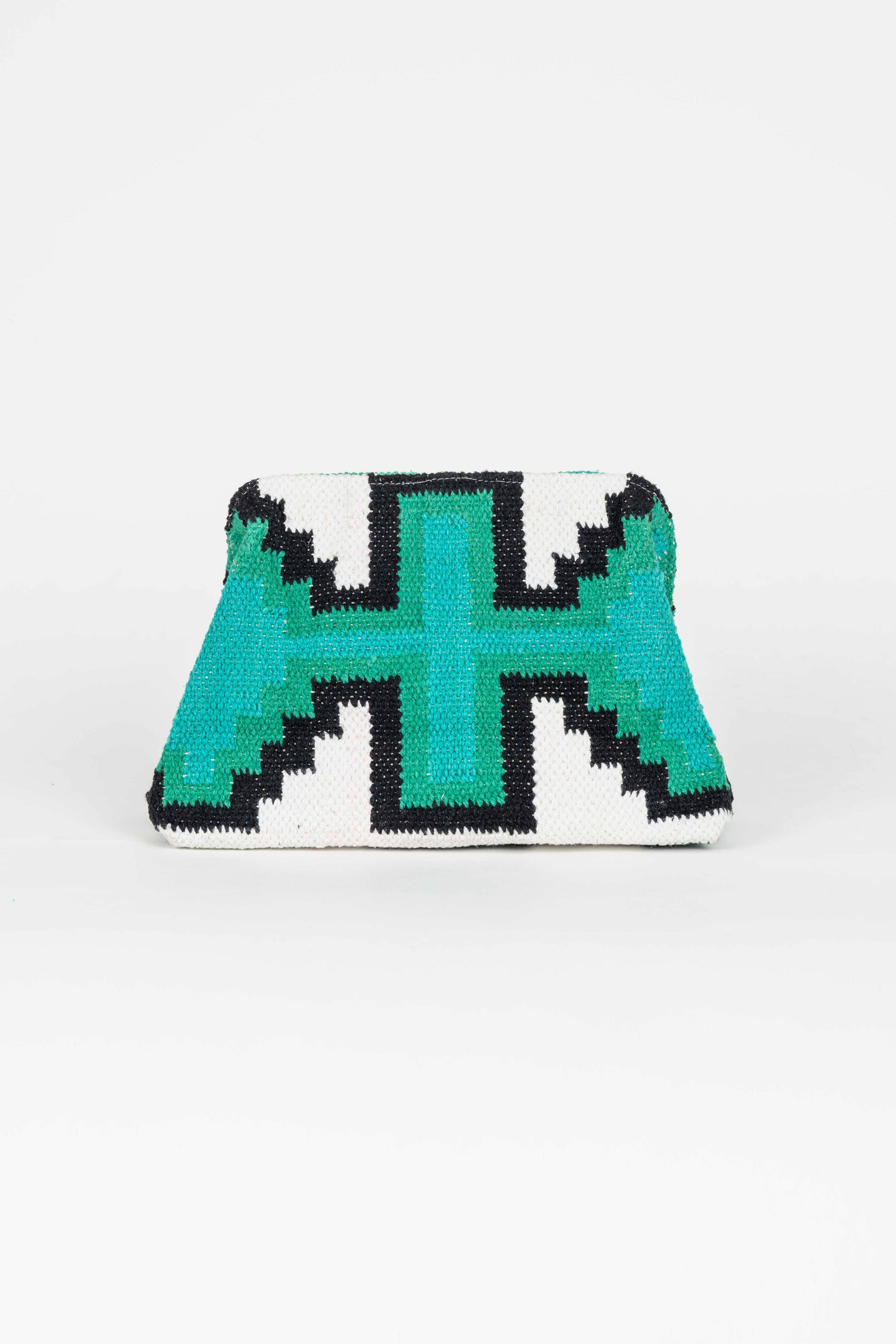 Piti Cuiti - YUCATAN BLUE MULTICOLOR CLUTCH