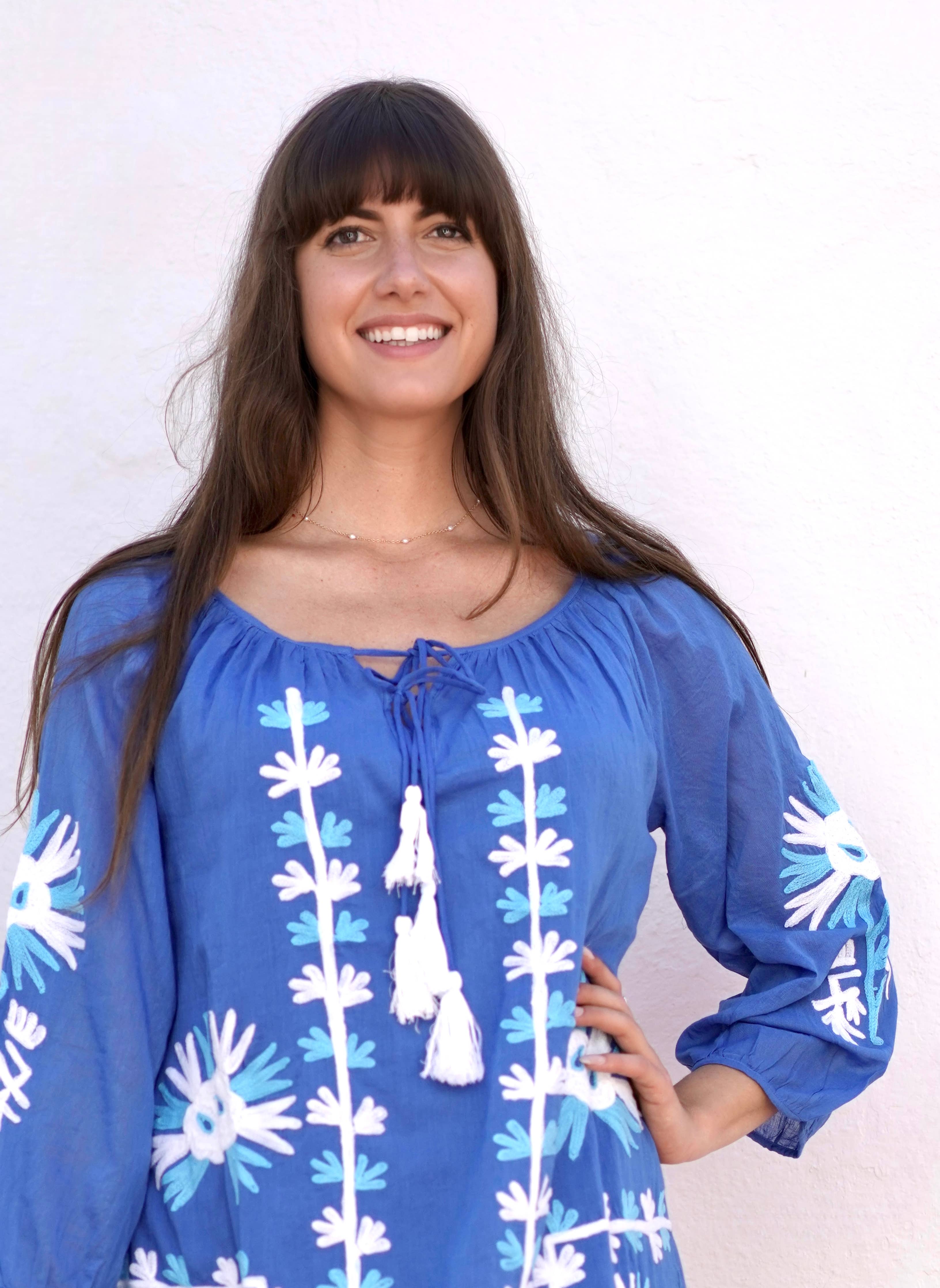 Dolma - Elana Mini Dress Blue