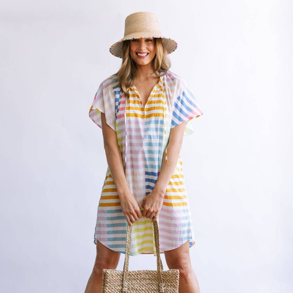 Sunshine Tienda - Colorful Stripe Cove Dress
