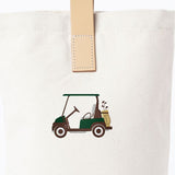 Leather-Grip Wine Carrier for Two Bottles - Golf