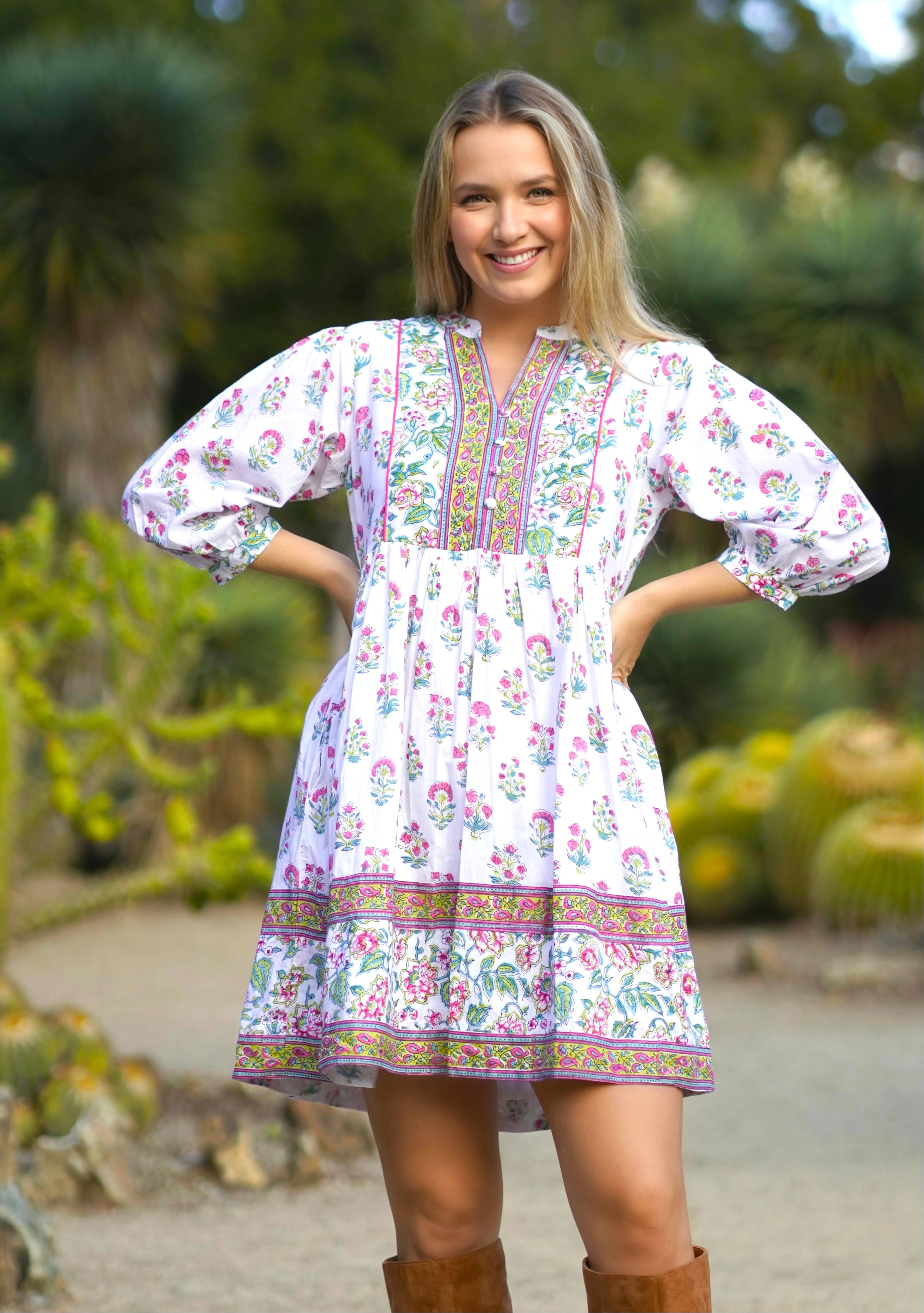 Dolma - Zadie Block Printed Mini Dress
