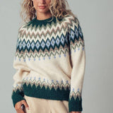 Urban Daizy - Fair Isle Wool Blend Sweater Top