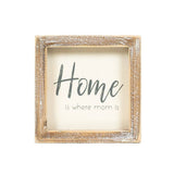 Adams & Co. - 11949 - 5x5 wood frame sign (HOME)  home decor gift