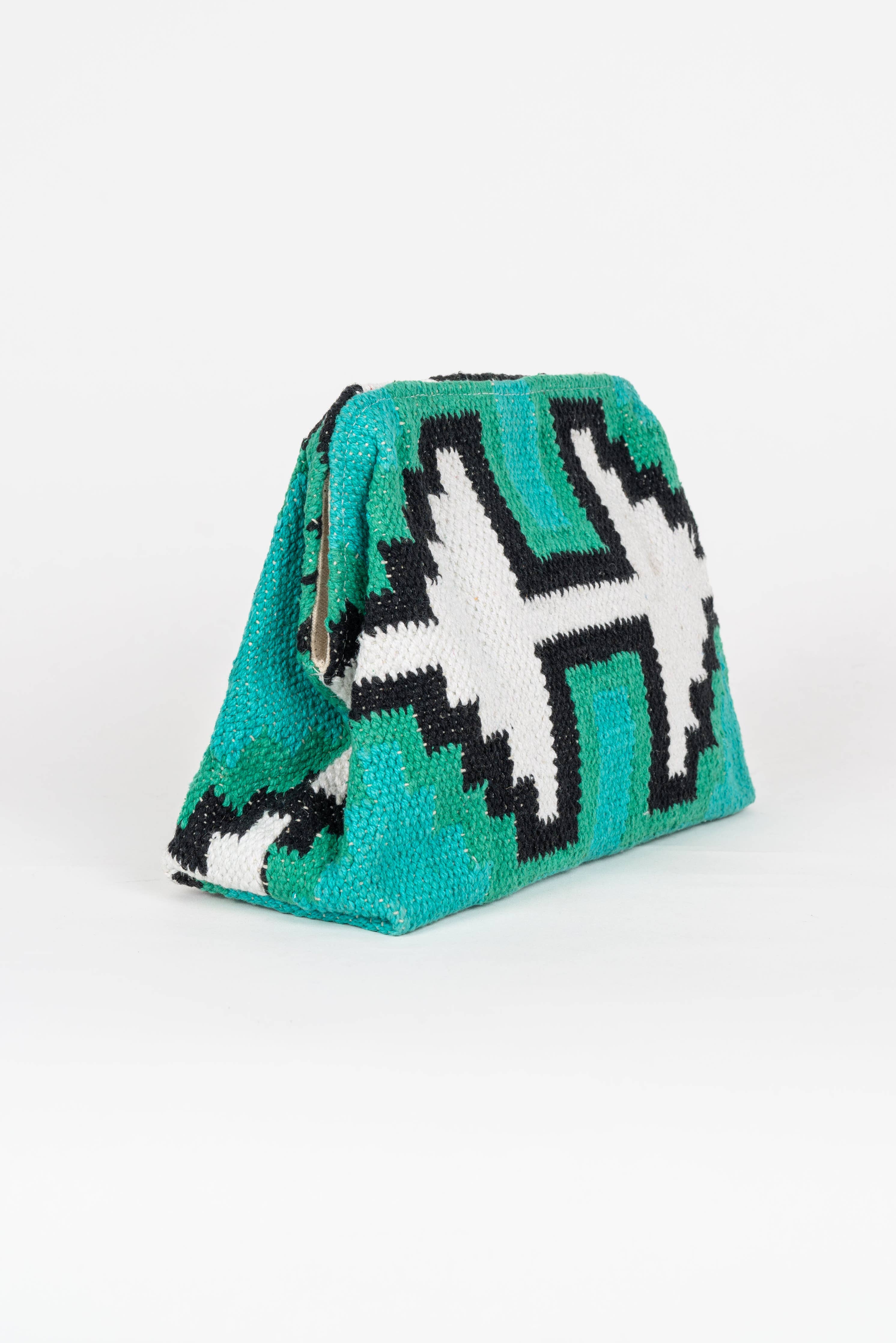 Piti Cuiti - YUCATAN BLUE MULTICOLOR CLUTCH