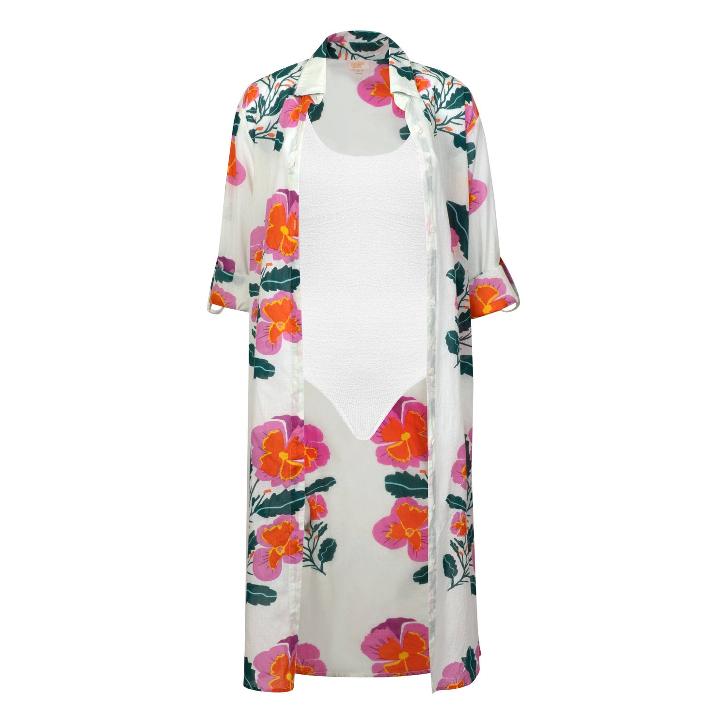 Sunshine Tienda - Pink Flower Alex Cover-Up