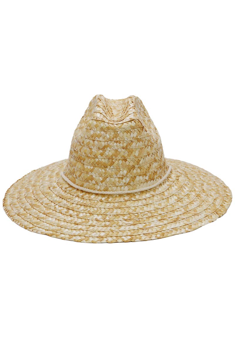 Cattleman Crown Dome Wheat Straw Lifeguard Hat