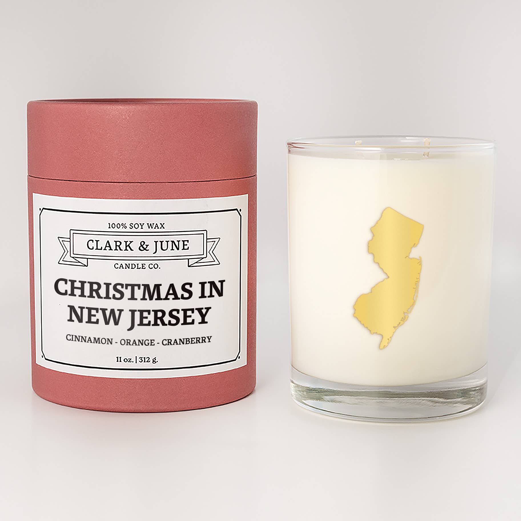 Clark & June Candle Co. - Christmas in "Your State" 11oz Soy Candle All States