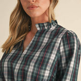 &MERCI - PLAID MINI DRESS WITH TIERED RUFFLE TRIM MDR3538