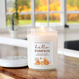 THE DANCING WICK CANDLES - "Hello Pumpkin" Fall Candle / Pumpkin Creme Brulee Scent