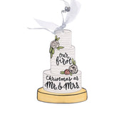 Glory Haus - Wedding Cake Flat Christmas Ornament