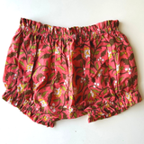 The Indian Bazaar - Girls Dress - Kimono Sleeve Round Neck - Peach green Floral