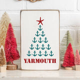 Rustic Marlin - Jersey Shore Anchor Tree Decorative Wooden Block