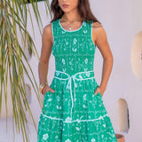 Strut & Bolt - Floral Print Smocked Midi Dress