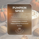 THE DANCING WICK CANDLES - Pumpkin Spice - 16 oz - Fall Gift Candle