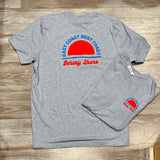 East coast best coast front and back tee