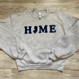 HOME crop ladies sweatshirt w fuzzy nj