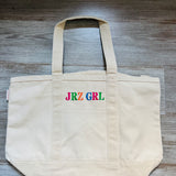 JRZ GRL medium canvas totebag