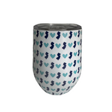 Cabana printed insulated wineglass