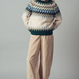Urban Daizy - Fair Isle Wool Blend Sweater Top