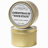 Clark & June Candle Co. - Christmas in New Jersey 8oz Holiday Candle Tin
