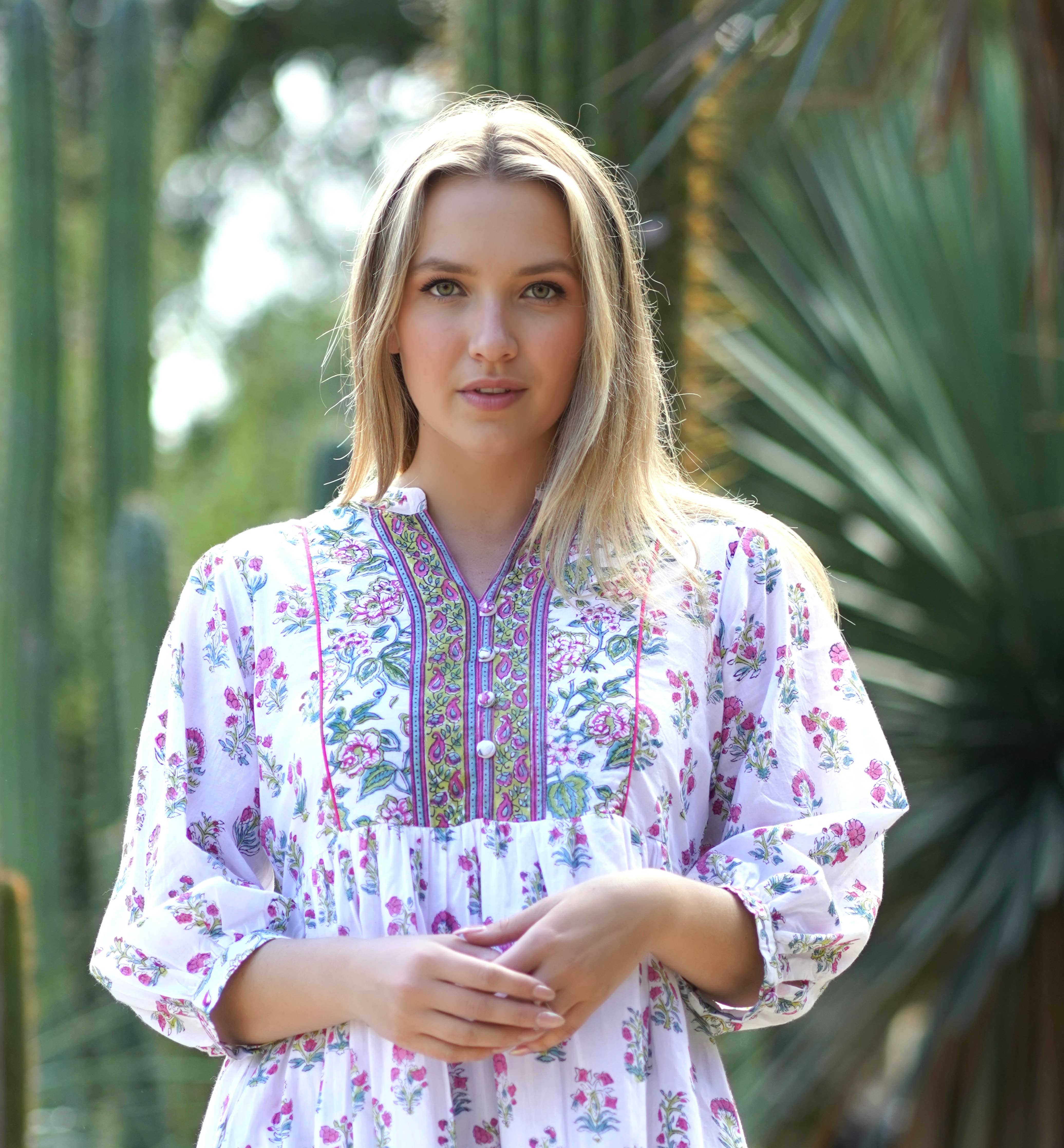 Dolma - Zadie Block Printed Mini Dress