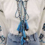 Ingrid White Embroidered Top