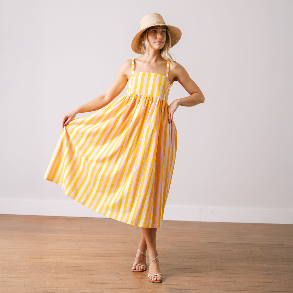 Sunshine Tienda - Sunkissed Stripe Reef Dress