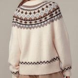 Urban Daizy - Nordic Zip-Up Wool Blend Cardigan